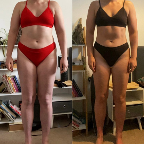 Fitness transformation of a woman in 12 weeks with Paddy Maher Fitness and nutrition plan